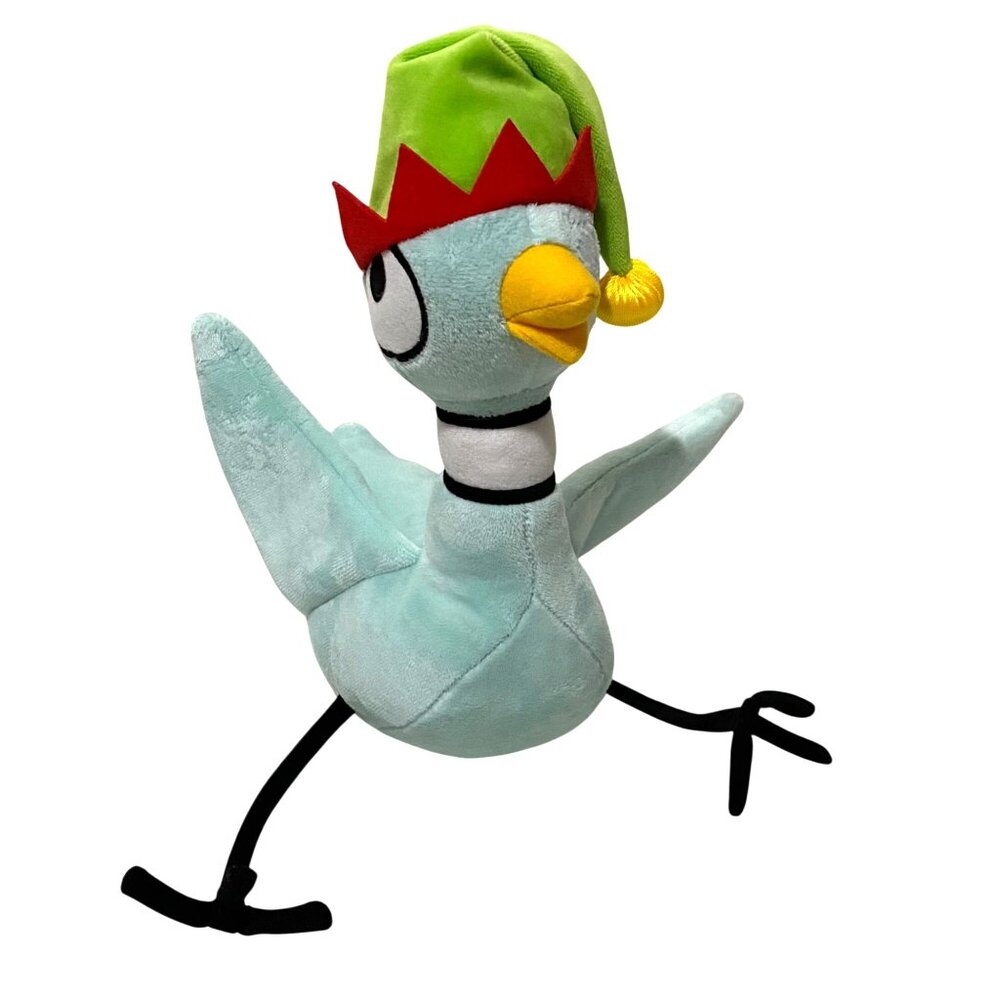 Kohls Cares Mo Willems‎ Pigeon Wearing Holiday Hat Plush 10" Shelf Sitter Bird
